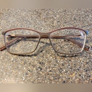 Zenni Optical Two-Tone Rectangular Glasses #2013412 – Gray & Pink